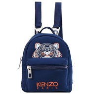 KENZO 5SF301 經典虎頭太空棉三用迷你後背包.深藍/白