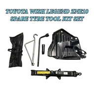 Car Jack Spare Tyre Tools Kits Toyota Wish Legend ZNE10 Spare Tyre Tools Kits / Tool Kit Set With Wr