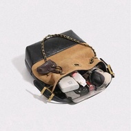 Laura d'Art Two-Tone Bucket Bag 5702 - Premium Genuine Leather & Synthetic Combination Handbag & Sli