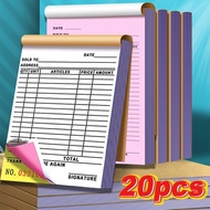 20 PCS Carbonized Receipt With Carbon Paper Delivery Resibo Duplicate Sold Business Note