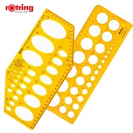 rotring Equiangular Ellipse Template/1-30mm Circular Template drawing tools ruler