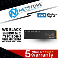 WESTERN DIGITAL WD BLACK SN8100 NVME GEN 5 PCIE 5.0x4 INTERNAL SSD WITHOUT HEATSINK - (1TB / 2TB / 4