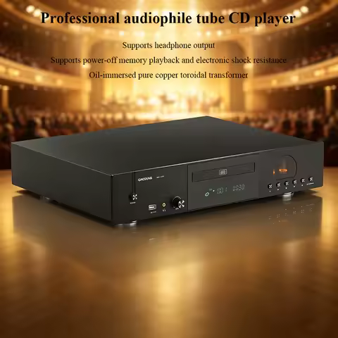 HIFI Tube CD Player Dual 6S6 Tubes DTS Lossless Decoding Bluetooth 5.2 SPHE8104 DAC Home Lossless CD