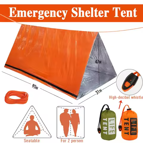 2 Person Emergency Tent Casa De Waterproof Camping Travel Pergola Family Campaign House Tourist Tent