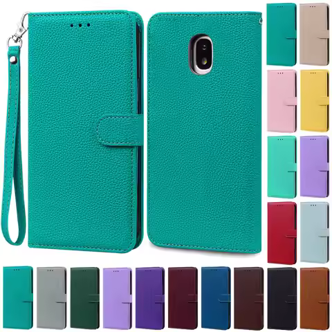 J7 2017 Case for Samsung Galaxy J7 2017 Case Silicone Cover Leather Flip Wallet for Samsung J 7 J7 2