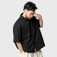 KEMEJA Noforty Project Oversized Shirt Qiro Blackkoko