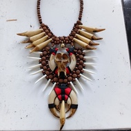 Handmade Ethnic Tribal Fang Necklace - Unique Tribal Style Accessory Necklace, Statement Necklace fo