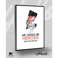 David Bowie Frame Poster - Hallowallo Frameblock Poster