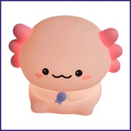 Axolotl Light 3-Level Dimmable Cute Light 30-Min Timer Rechargeable Silicone Axolotl Nightstand Lamp
