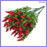 🏠 Artificial Chili Pepper Bouquet Stems 4pcs Lifelike Vegetable Twigs for Home Decoration Vase Fille