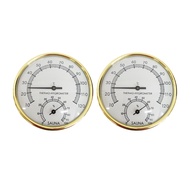 Heat-resistant Sauna Hygrometer Round Sauna Thermometer 1 or 2 Pcs Sauna Thermometer Hygrometer 2-in