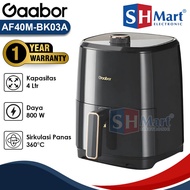 Gaabor Air fryer 4 Liter Low Watt Non-Stick Oil-Free fryer AF40M-BK03A