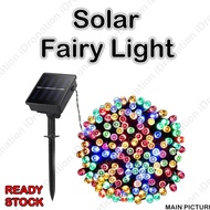 Lampu Kelip Kelip Solar Lampu Warna-Warni Lampu Raya Warna Warni untuk hiasan kedai atau rumah 12M 100LED 22M 200LED LED