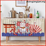 Cartoon Curtain Cabinet Kitchen Langsir Dapur Meja  Dapur Curtains Self-adhesive Skirting Table Top 