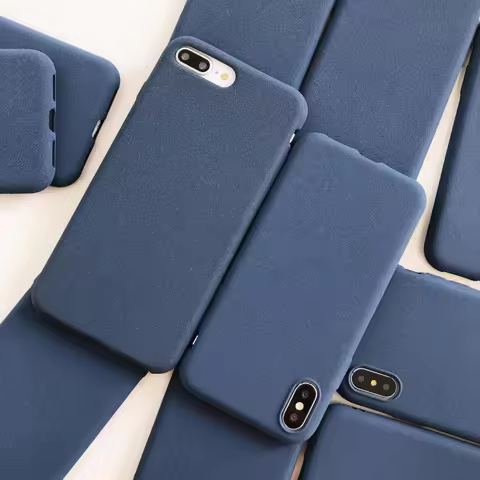 Navy blue Matte Phone Case For xiaomi redmi note 9 9t 8 8t 7 6 5 4 Pro 9A 9C 9 Prime 8a 7a 6 6A 5 Pl