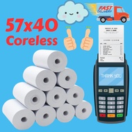🇸🇬 Thermal Paper Roll 57x40mm Grabfood Foodpanda Credit Card Nets Roll Receipt Roll