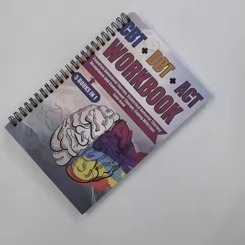 5 Books in 1 Planner CBT + DBT + ACT workbook cognitive behavioral therapy,dialectical behavior ther