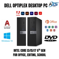 Dell OptiPlex SFF Intel i3/i5/i7 6th Gen Desktop PC - 8GB RAM 512GB SSD - Windows 10 Pro (USED)