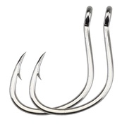Circle Carp Eyed Fishing Hook 50Pcs 1# 1/0# 2/0# 3/0# 4/0# 5/0# Size Ring Eye Fishhooks Single Jig F