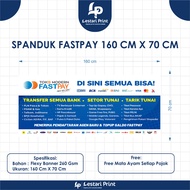 FASTPAY MODERN SHOP BANNER 160 CM X 70 CM/ LESTARI PRINT/