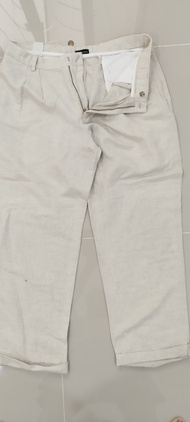 10VPPกางเกงเวสปอยท์ผู้ชาย  ขนาดLรอบเอว36นิ้ว West Point pants Dockers Premium Linen Pants สี ขาว ผ้า