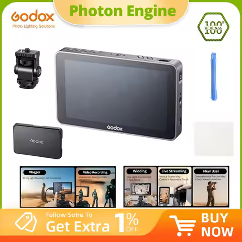 Godox GM6S Pro 5.5 Inch 4K 10W Ultra Bright Camera Monitor DSLR 3D LUT Touch Screen IPS FHD 1920x108