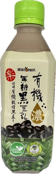 統洋 - 統洋有機無糖黑豆乳 (360毫升) 此日期前最佳: 2026年9月1日或之後