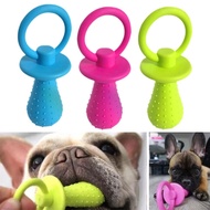 Pet Pacifier Dog Sound Toy Rubber Bite Bell Size Pacifier Toy Interactive Teeth Pet Supplies J1f9