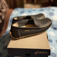 )) AMOUR Dark Blue Genuine Leather Peas Shoes/No. 36/Second-Hand