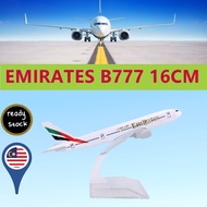 16cm Emirates Airlines Boeing B777 Miniatur Resin Penumpang Kargo Pesawat Kapal Terbang Model Koleks