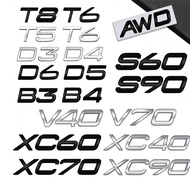 1PCS Metal Letter For Volvo CX40 CX60 CX90 V60 V40 S60 V70 XC70 D2 D3 D4 D5 D6 D7 D8 B2 B3 B4 B5 B6 