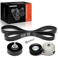 A-Premium Engine Serpentine Belt Drive Kit Compatible with Chevrolet Silverado 1500 2005-2013, Silve
