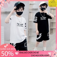 Summer boys' clothes, Toboy summer boys' clothes made of cool cotton, size 18-50kg, short sleeve bab