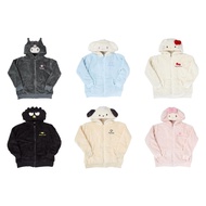 [Sanrio] Zip up hoodie Cinnamoroll M-L size Height: approx. 154-162cm 265829 ,Kuromi,Cinnamoroll,hel