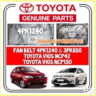 TOYOTA FAN BELT FOR VIOS NCP42 (2003) NCP150 (2014) 4pk1240 AIR COND 3pk850