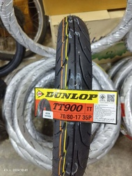 ยางนอกดันลอป DUNLOP รุ่น TT900 โลโก้เหลือง ยางใหม่Week43 ปี2024 ขอบ17และ18 ยางแก้มเตี้ยคุณภาพสูง รีด