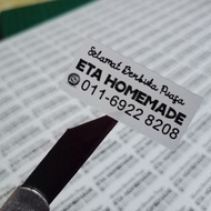 🔥Sticker Murah 216pc🔥216pcs Sticker Produk (sticker putih/ sticker waterproof)