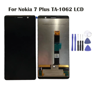 จอ LCD แบบดั้งเดิมสำหรับจอแสดงผล Nokia 7 Plus TA-1062 LCD พร้อมแผงประกอบกระจกหน้าจอสัมผัส