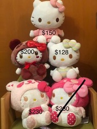 Hello Kitty 迷囡囡/女朋友/老婆 🎁生日聖誕禮物：Hello Kitty 公仔浴袍(13吋)/彩衣、熊貓造型 (11吋)😍😍款款質地超👍🏻