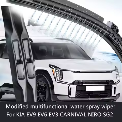 2pcs Car Modify Windshield Water Spray Wiper For KIA EV9 EV6 EV3 CARNIVAL NIRO SG2 Auto Wet Arm Clea