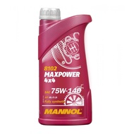 MANNOL 8102 MAXPOWER 4X4 SAE 75W-140 GL-5 MANUAL GEAR OIL 1L