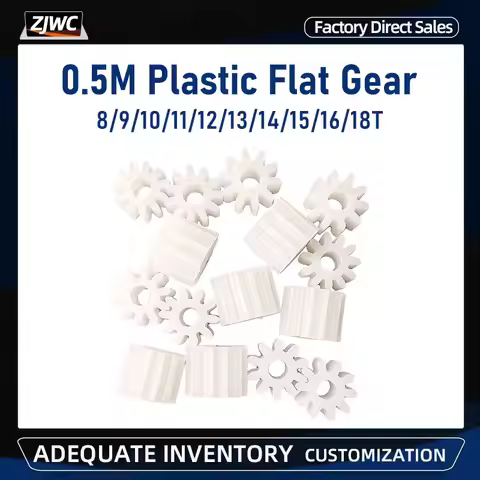 0.5 Mod 8/9/10/11/12/13/14/15/16/18 Teeth Gear Motor Gears Plastic Pinion Hole 0.8/1/1.5/2/2.5/3mm