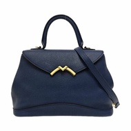 MOYNAT Gabrielle藍色牛皮肩背包