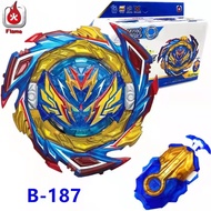 Flame Beyblade DB B187 Savior Valkyrie B-187 Spinning Top with B184 LR Launcher Beylauncher Box Set 