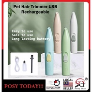 Pet Hair Trimmer USB Rechargeable Mini Grooming Clipper for Dogs Cats Paw Fur Mesin Gunting Bulu Hai