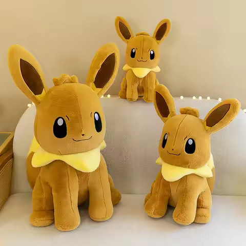 40-75cm Giant Eevee Plush Toys Anime Pokemon Plush Eevee Dolls Cute Soft Stuffed Pikachu Pillow Eeve