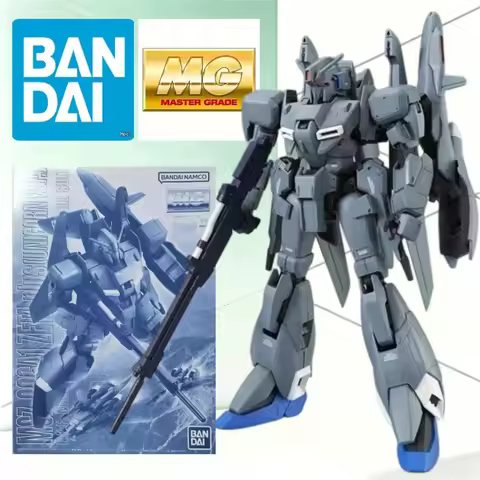 BANDAI MG 1/100 MSZ-006A1 Zeta Plus Unicorn Ver Gray Blue Transformable Wing Frame Flexible Joint Gu