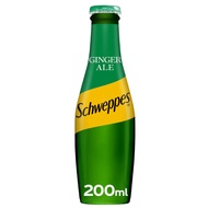 Schweppes Ginger Ale Glass Bottle 200ml imported from UK