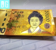 GOLD FOIL KOREA 50K WON 