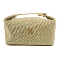 HERMES 【Hermes Fair】帆布Bride a Brac銀扣手挽袋